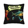Tung Tung Tung Sahur Brainrot Funny Pillow Case  Comfy Pillow Cover Kawaii Pillowcases For Sofa Home Decoration