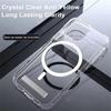 Clear Magnetic Phone Case for iPhone 16 15 Plus 14 Pro Max 13 12 11 Mini with Kickstand for MagSafe Wireless Charging Back Cover