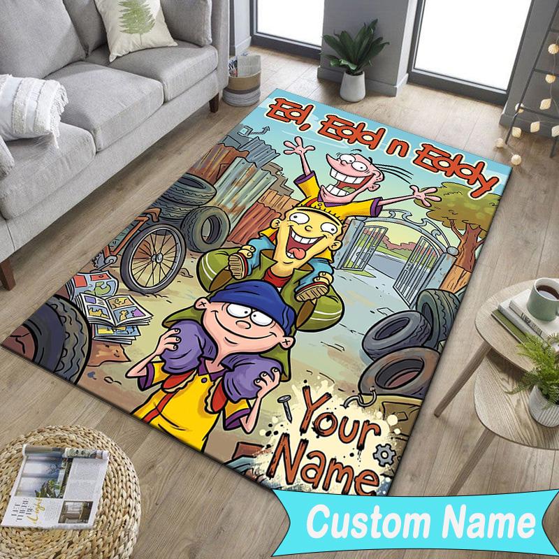 Custom NameEd Eddy Mystery Carpet, Indoor Rug, Chair Rug, Living Rooms, Doormat Made From Polyester Home Decor Birthday Christmas Gifts