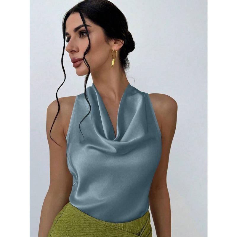 Женская летняя мода новый сексуальный топ без рукавов