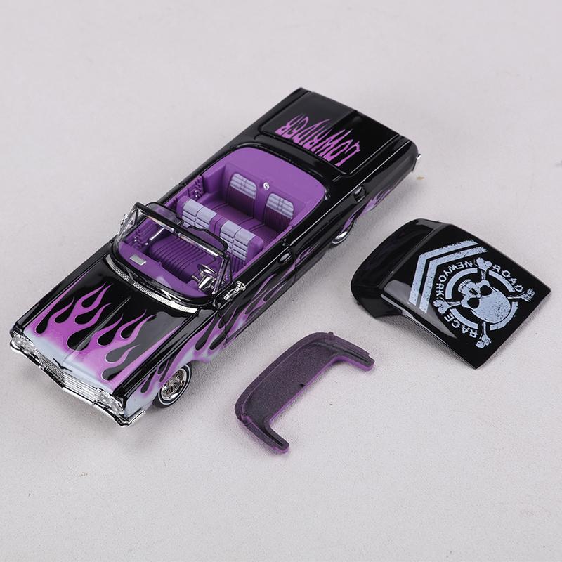 FineWorks 1:64 Chevrolet Impala Издание в твердом переплете Открывающиеся полностью двери Металлическая модель автомобиля
