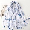 Women'S Cute Flamingo Print Scarf Thin Breathable Fringe Shawl Casual Outdoor Travel Sunscreen Beach Towel