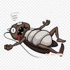 Dead Bug Cartoon Cockroach Insect Iron On Heat Transfer Printing Vinyl Patches Sticker for Clothes DIY Appliques Washable Patches