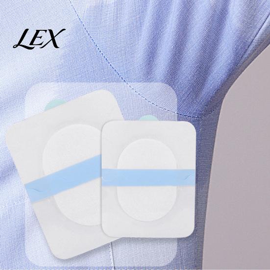 Summer Sweat Pads 2Pcs Underarm for Men Women, Self-Adhesive Armpit Underarms Shield Perspiration Absorber Cotton Pad, Invisible Disposable