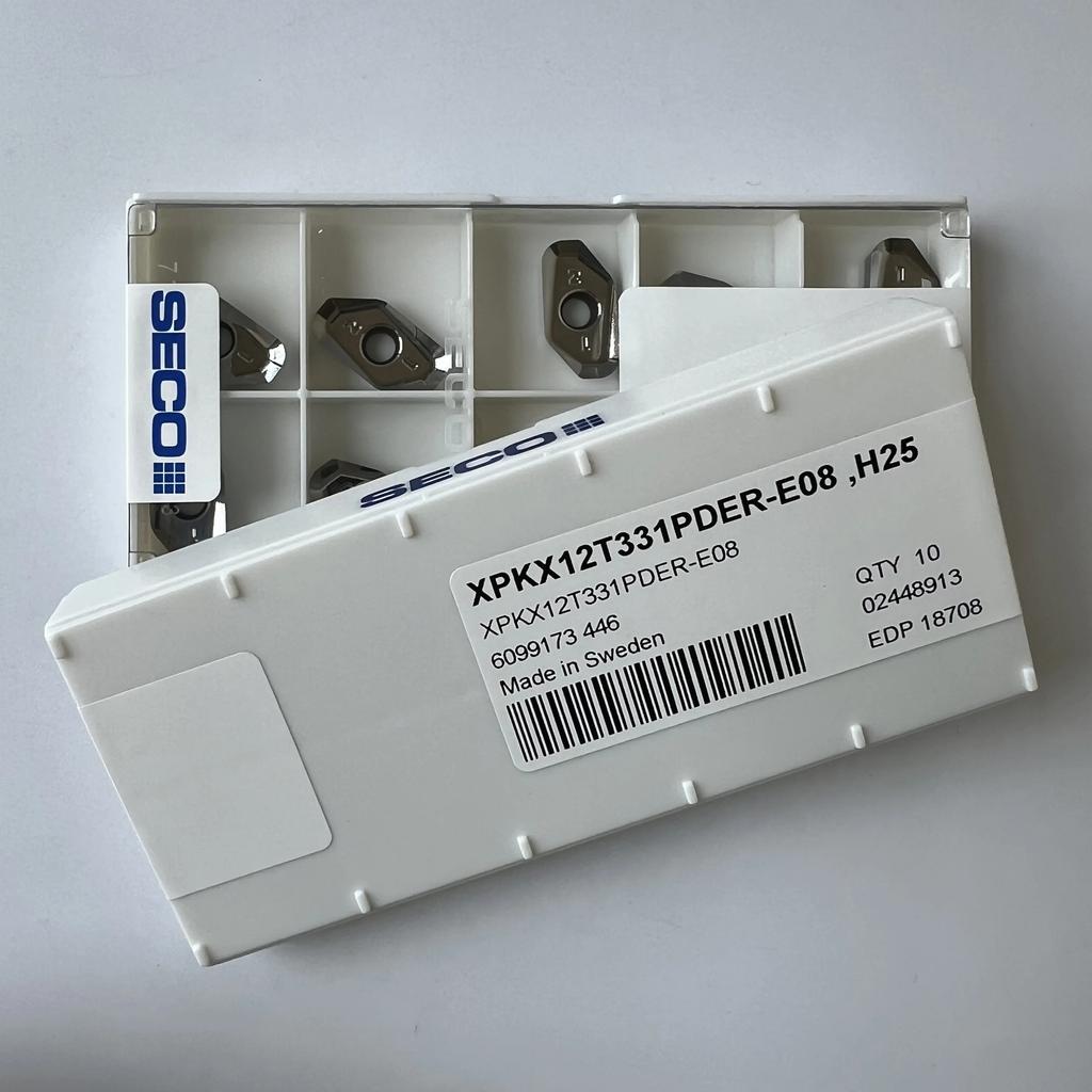 XPKX12T331PDER-E08, H25 / Промышленные сменные твердосплавные пластины 10 шт.