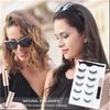 5 Pairs Of 3D Magnetic Eyeliner Liquid False Eyelashes Set Magnet Eyelashes Waterproof Long Lasting Makeup