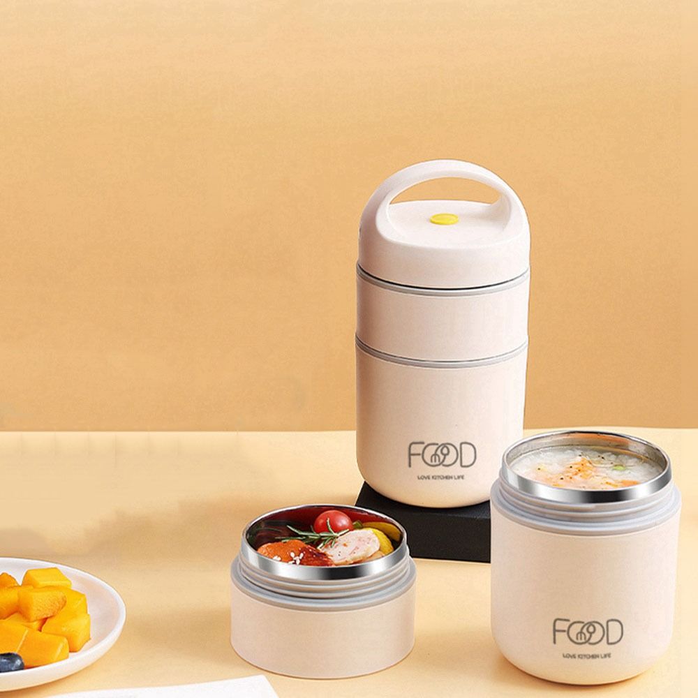 Steel Thermal Reusable Insulated Soup Cup Food Warmer Lunch Bag Lunch Box Thermos Containers