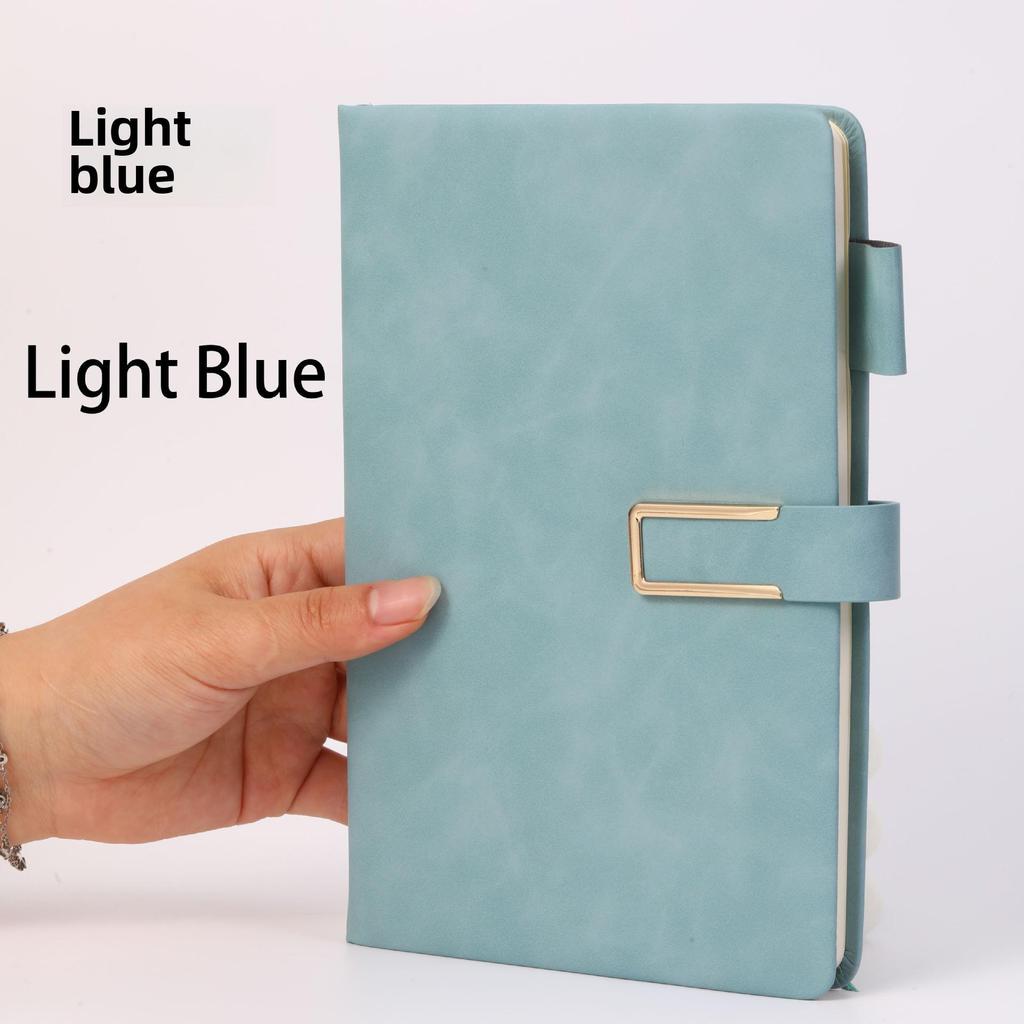 Персонализация офисного блокнота формата А5 с пряжкой-логотипом