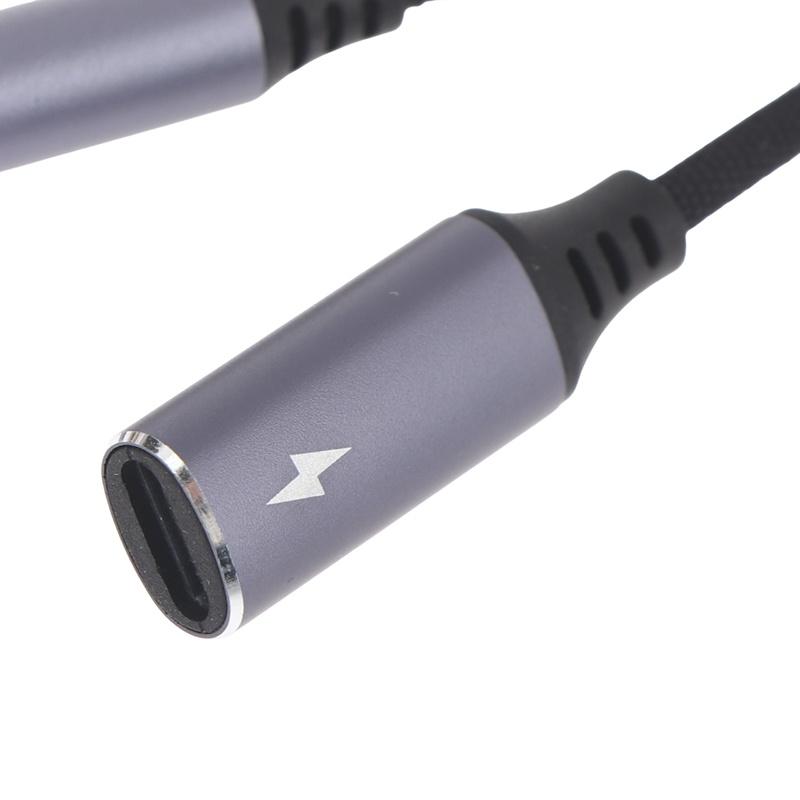 2-в-1 USB-C на 3,5 мм Адаптер для наушников и зарядки PD 60 Вт Кабель для быстрой зарядки Адаптер с разъемом Aux для мобильного телефона Pad