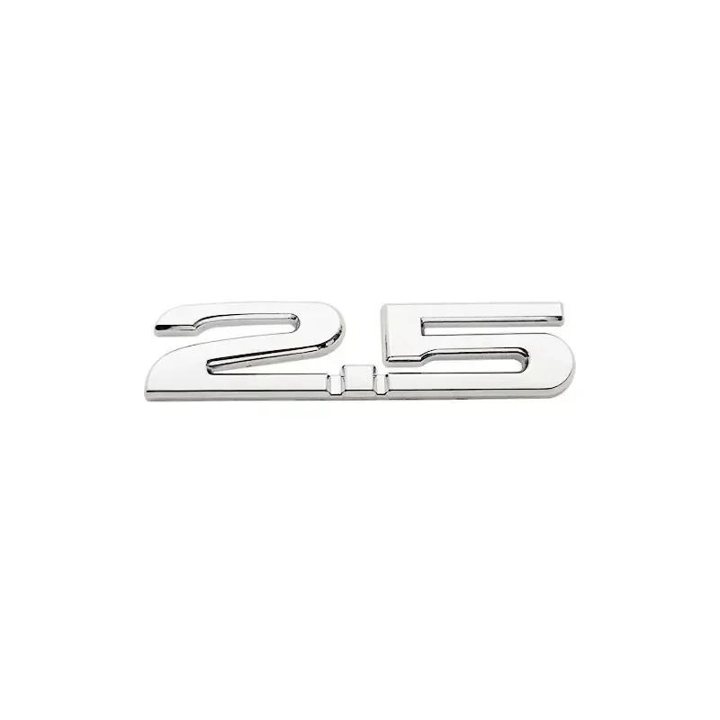 3D Металлические 2.0 2.5 Буквы Наклейка-Шильдик на Крыло Автомобиля Задний Значок на Багажник Для 3 6 Axela CX5 CX7 MX5 Хром Черный Аксессуары