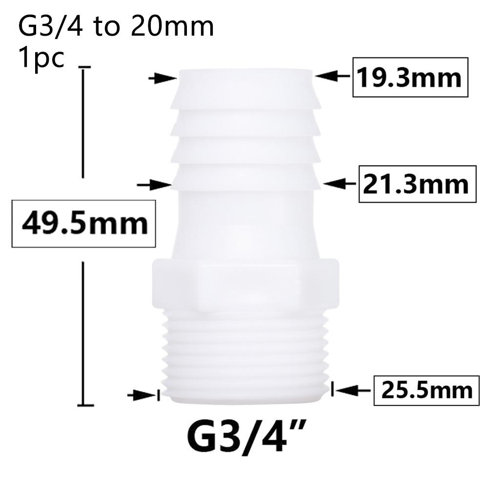 1/10 шт., соединительный шланг для системы капельного орошения, фитинги для труб, резьба 3/4 дюйма, муфта для зазубренной трубы