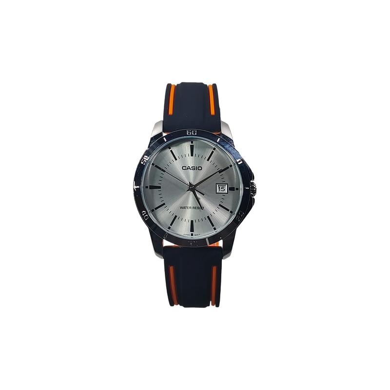 Casio Индивидуальные часы модифицированная серия Yunjing платиновые модные часы водонепроницаемые 30 метров Кварцевые силиконовый ремешок мужские an MTP-V004L-7A