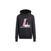 Emporio Armani Мужская толстовка с капюшоном и длинным рукавом с принтом логотипа Ss22 Черная 3L1M8Q-1JW3Z-0999