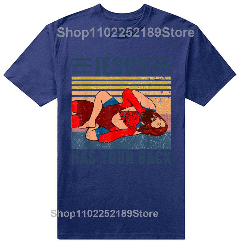 Мужская одежда Иисус прикроет тебя Джиу-джитсу Винтажные Христианские Топы с коротким рукавом Мужская Одежда Каваий Футболка Оверсайз Хомбре