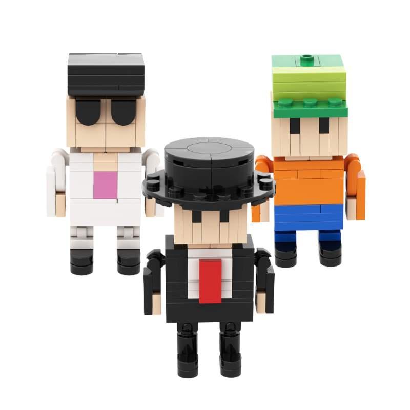 Gobricks Moc Falling Battle Building Blocks Set Diy Creative Game Accessories Small Particle Assembly Toy For Teens