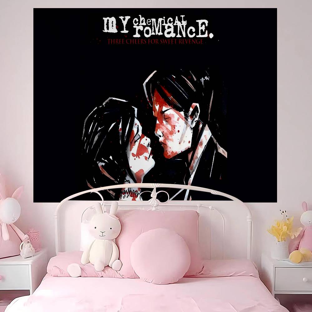 Band MMy CChemical RRomance MCR Hanging Bohemian Tapestry Hanging Tarot Hippie Wall Rugs Dorm Home Decor