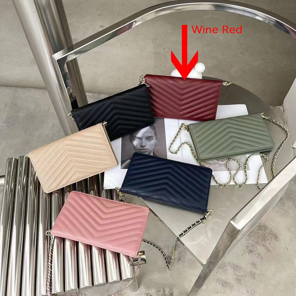 Мини Женские Сумки Кроссбоди из Натуральной Кожи Икры Плетеные Цепи Маленькая Сумка на Плечо Брендовый Стиль Стеганая Сумка Кошелек Без Логотипа