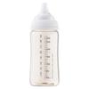MOYUUM Plastic Baby Bottle, White, 270ml (PPSU), for Ages 3 Months and Up, Wide Neck, Round Hole, 2025 Model