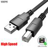 Высокоскоростной USB-кабель для Canon Brother Hp Epson Samsung Lenovo 3D-принтера этикеток Сканера Электронного пианино Органа Типа A на B 3м 5м