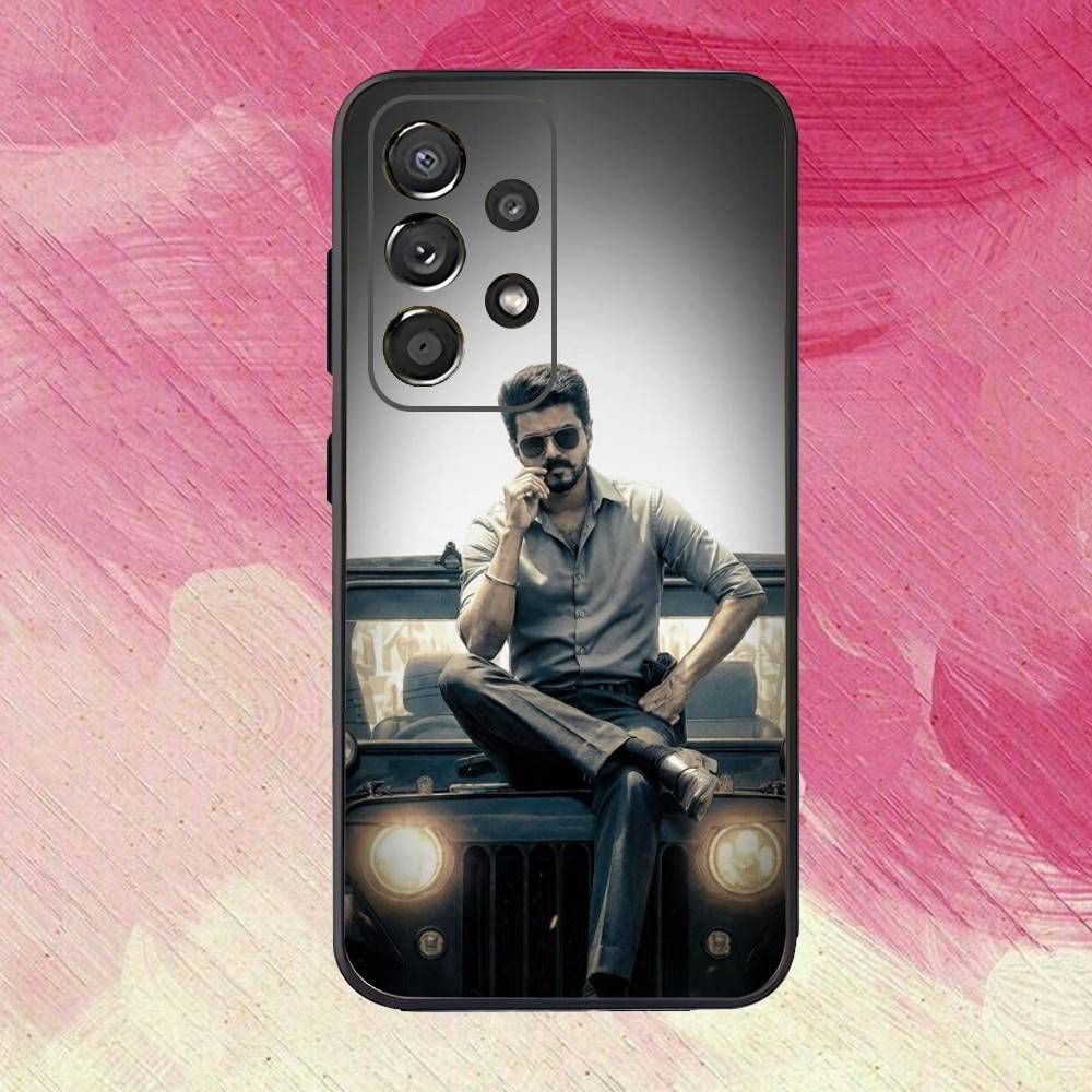 T-Thalapathy TV V-Vijay Phone Case For Samsung S25,S24,S21,S22,S23,S30,Ultra,S20,Plus,Fe,Lite,Note,10,Black Cover