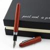 Jinhao 9056 Перьевая ручка из натурального дерева Ручная работа М/F Перо Чернильная ручка С конвертером