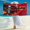 Personalized "Iron Man: Power Glory" Beach Towel Microfiber Beach Towel Thin Absorbent for Beach Swimming Yoga Bath Sports. 0910206