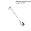 New Year 2021 Merry Christmas Stainless Steel Spoons Xmas Party Tableware Ornaments Christmas Decorations for Home Table Navidad Noel Gift AVE