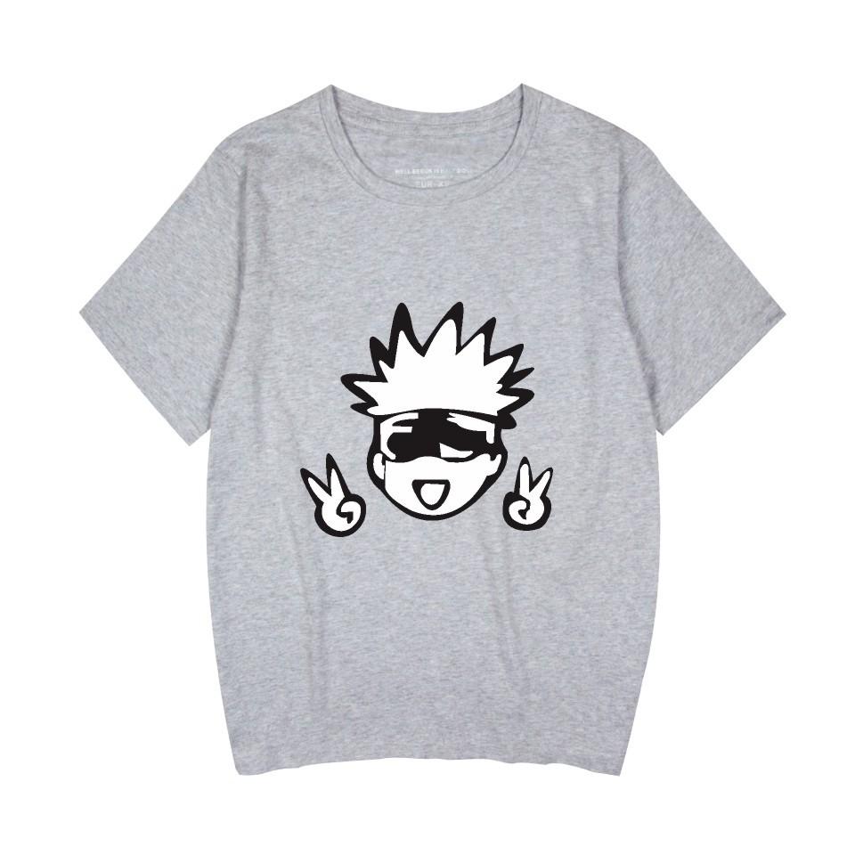 Аниме Футболка Jujutsu Kaisen Мужская с круглым вырезом с коротким рукавом Уличная одежда Женская футболка 2026 Новая Мультяшная Одежда Топы