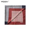 WENSLI Double-Sided Houndstooth Mulberry Silk Scarf