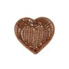 Simulation Rattan Heart-Shaped Woven Storage Basket Large Capacity Serving Display Basket  Desktop