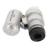 45X Mini Pocket Microscope Adjustable Portable Magnifying Glass with 2 LED Lights for Jewelry