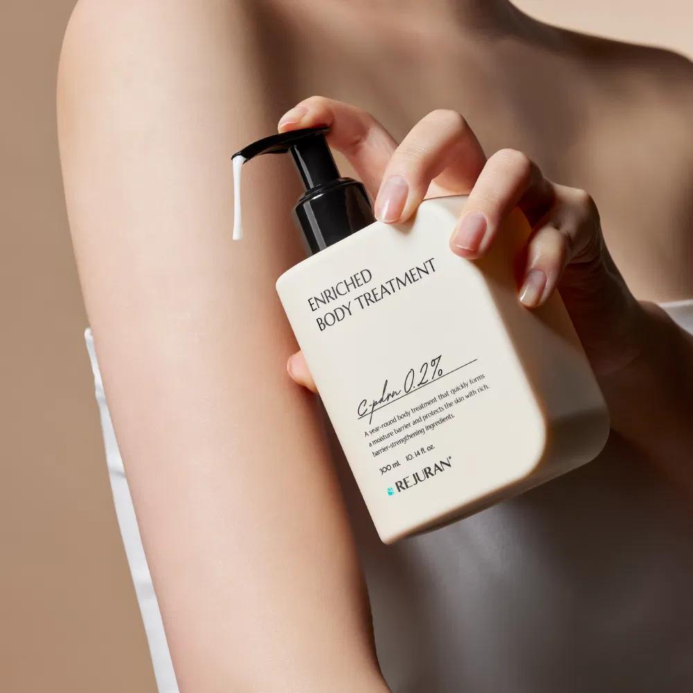 REJURAN Enriched Body Treatment Floral 300ml c-PDRN Ceramide Panthenol Hydrating Firming Body Lotion