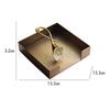 Light Luxury Modern Restaurant Hotel Square Horseshoe Lotus Tissue Box Storage Commercial Napkin Holder Countertop Decoration