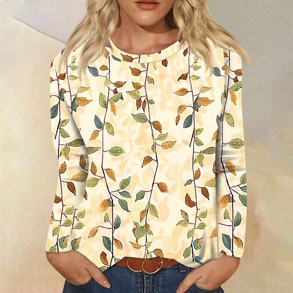 Женские рубашки с длинным рукавом и круглым вырезом, базовая футболка, повседневный топ, осенняя модная туника, облегающие футболки