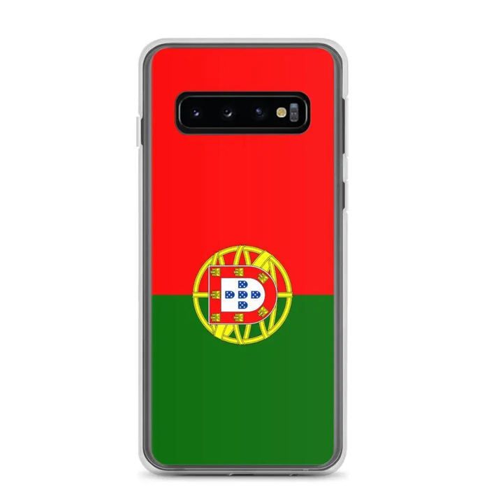Coque Téléphone - Samsung - Galaxy S10e - Drapeau Portugal - Souple - Multicolore