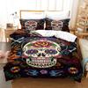 Skull Pattern - Digital Printed Duvet Kit - Polyester - Bedroom Decoration -1 Bed Cover +2 Pillowcase (no Pillow Core)