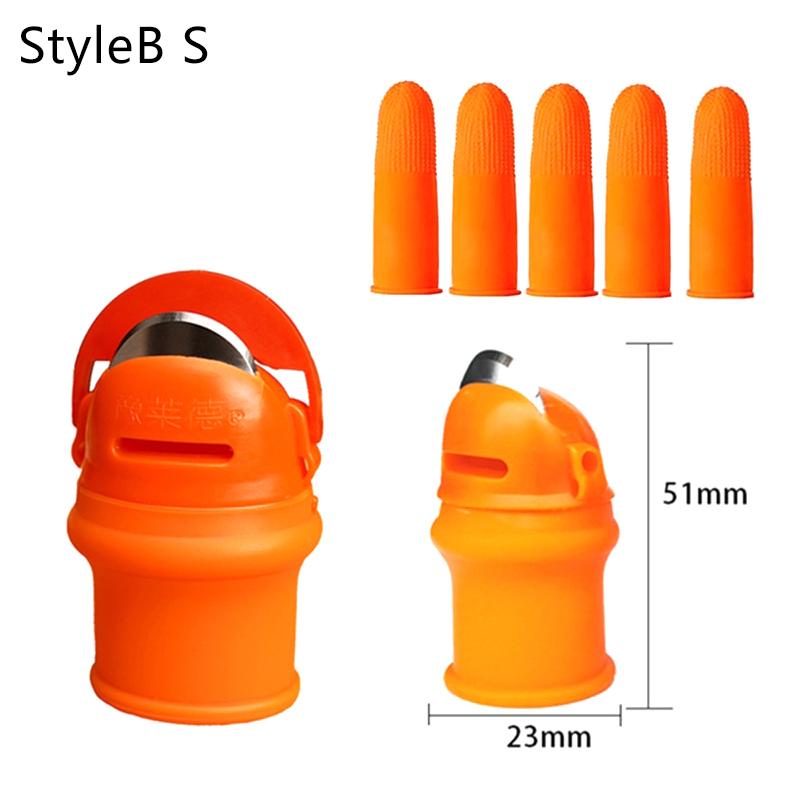 1Set Fruit And Vegetable Picking Potted Plant Trim Gardening Thumb Knife Thumb Cutter Gardening Tool For Picking Fruit Vegetable