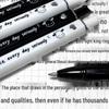 Pochacco Love Heart Black & White Gel Pen – Minimalist Style for Students and Exams