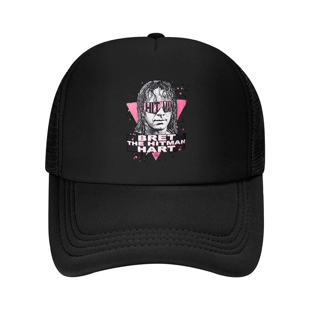 Bret The HitUnisex Hart Wrestling Legend Themed Graphic Portrait Art Mesh Baseball Cap