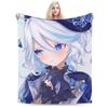 Фурина Genshin Impact Пледы Фланелевые Осень/Зима Портативные Супер Мягкие Пледы для Дома Офиса Одеяло