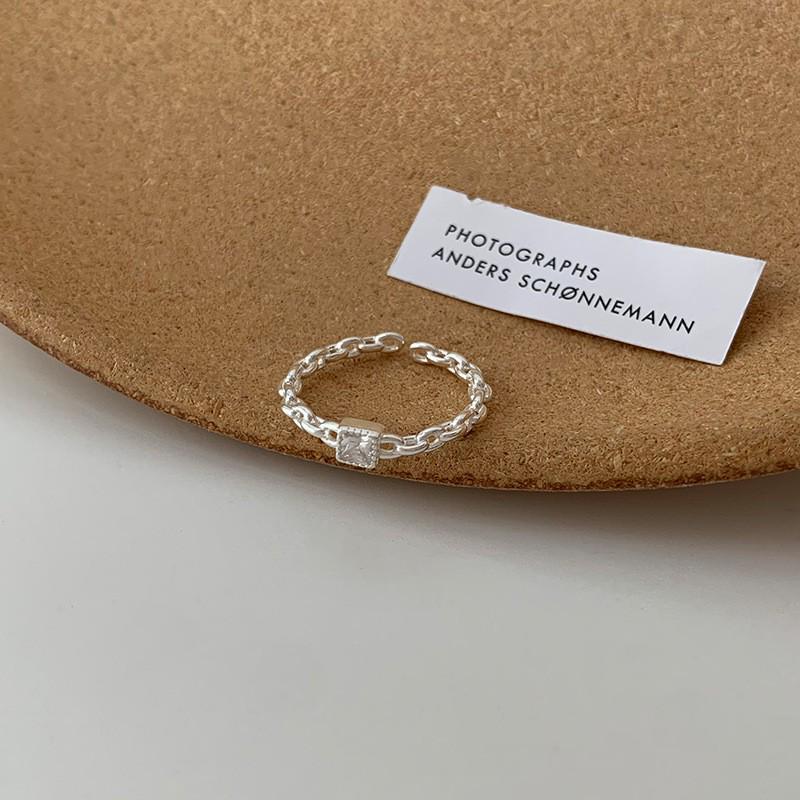 Кольцо из стерлингового серебра 925 пробы с неровным жемчугом - Женское стильное минималистичное кольцо с открытым дизайном