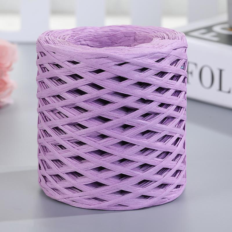 200 м натуральная пряжа из соломы рафии для вязания крючком бумажных ниток своими руками летняя шляпа от солнца пляжная сумка плетеный шнур принадлежности