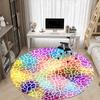 1pc Abstract Mandala Pattern Chair Carpet for Office Non Slip, Machine Washable Rug for Office, Room Holiday Decor for Christmas, Birthday Polyester
