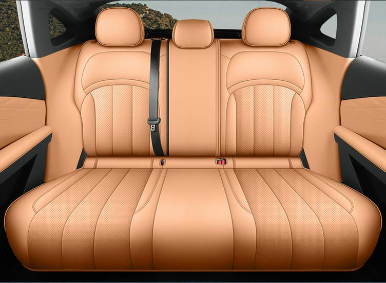 Всесезонные кожаные чехлы на сиденья Geely Galaxy E8: Универсальная посадка для пятиместных автомобилей