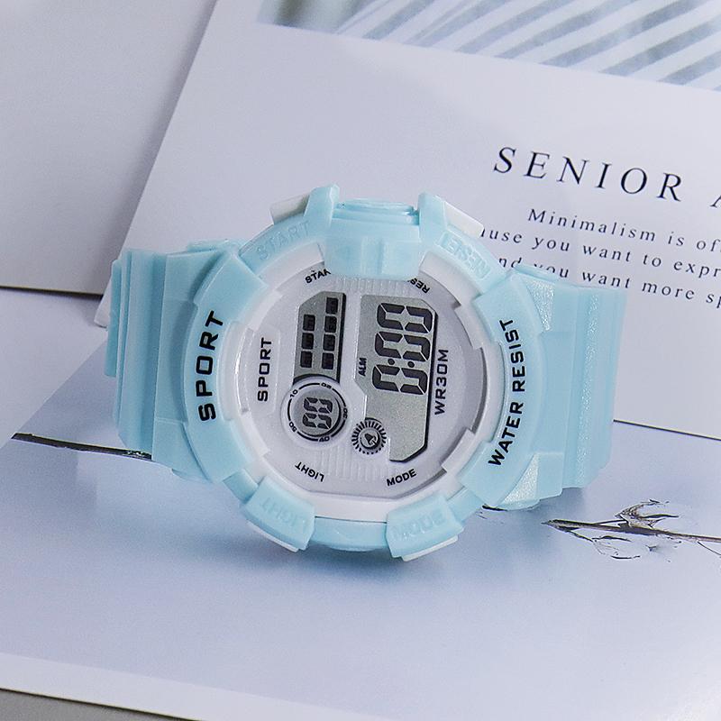 Kids Watch Multifunctional Luminous Alarm-clock LED Digital Watches Outdoor Sports Watch Electronic Clock for Children Teen Gift