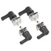 4PCS Black Hard Saddlebag Lever Lock Bolts For Harley Touring Street Glide