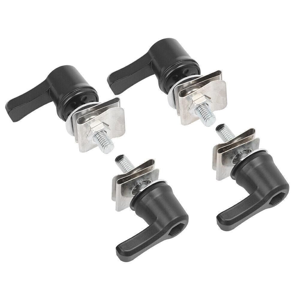 4PCS Black Hard Saddlebag Lever Lock Bolts For Harley Touring Street Glide