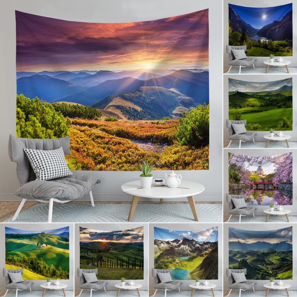 Digital Heat Transfer Tongjiamu Tapestry With Polyester Fiber Material For Home And Commercial Use