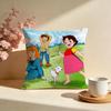 Trendy HHeidi Girl of the Alpsed Cushion Cover Stylish Washable Pillow Cover Ideal for Couch Bedroom Car Decoration