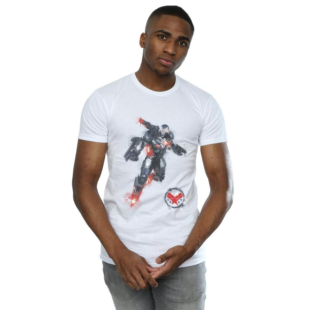 Marvel Mens Avengers Endgame Painted War Machine T-Shirt